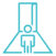 Open Door and man Icon